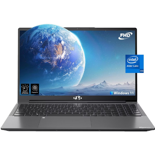 NIMO 15.6-Inch FHD Laptop Intel N100 4GB RAM 128GB SSD Windows 11 Gray
