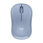 Logitech Silent Wireless Mouse USB Optical 18-Month Battery Blue Gray