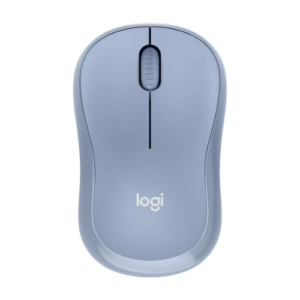 Logitech Silent Wireless Mouse USB Optical 18-Month Battery Blue Gray